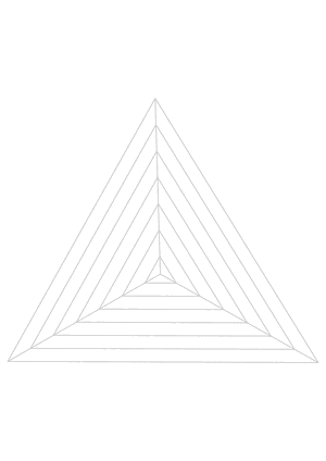 Gray Concentric Triangle Graph Paper  - A4