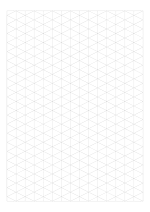Gray Isometric Graph Paper  - A4