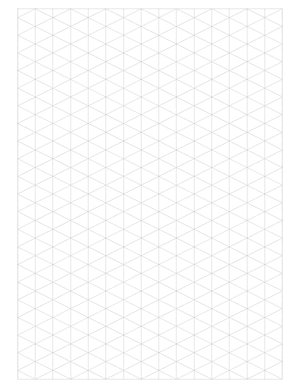 Gray Isometric Graph Paper  - Letter