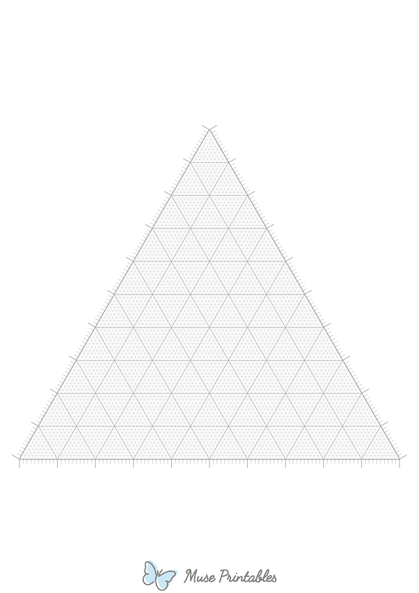 Gray Ternary Graph Paper : A4-sized paper (8.27 x 11.69)