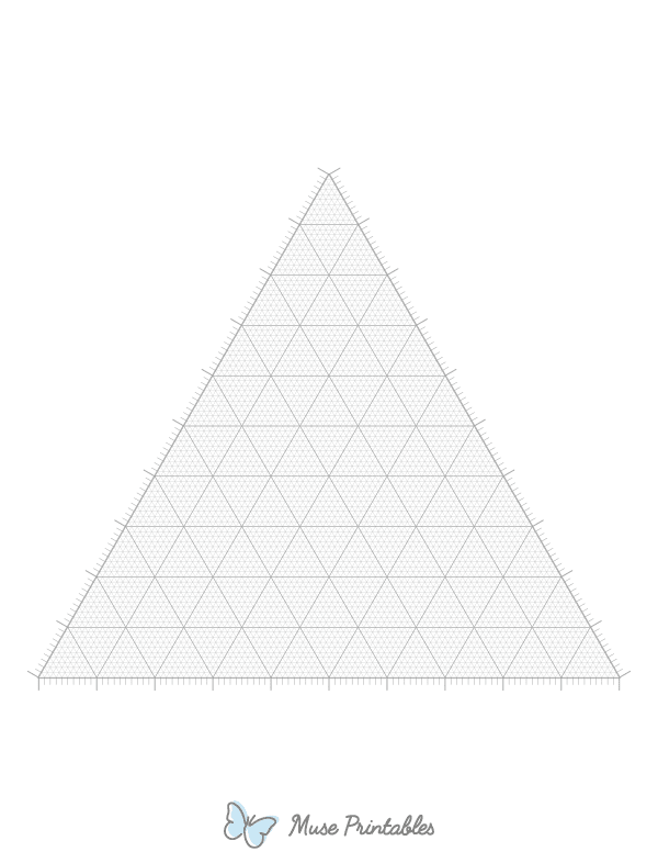 Gray Ternary Graph Paper : Letter-sized paper (8.5 x 11)