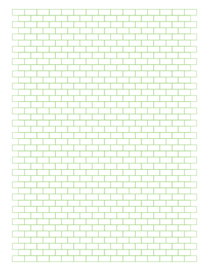 Green Brick Graph Paper  - Letter