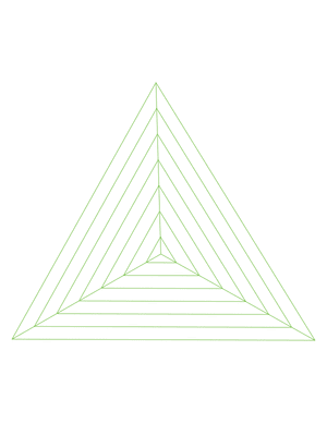 Green Concentric Triangle Graph Paper  - Letter