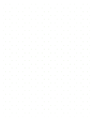 Green Hexagon Dot Graph Paper  - Letter