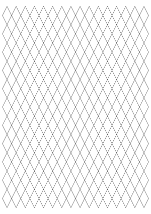 Half-Inch Black Diamond Graph Paper  - A4