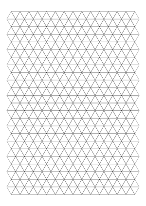 Half-Inch Black Triangle Graph Paper  - A4