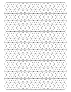 Half-Inch Black Triangle Graph Paper  - Letter