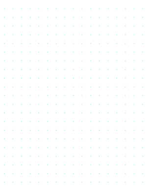 Half-Inch Blue Cross Grid Paper  - Letter