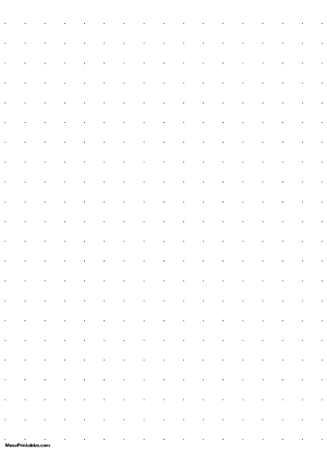 Half Inch Dot Grid Paper - A4