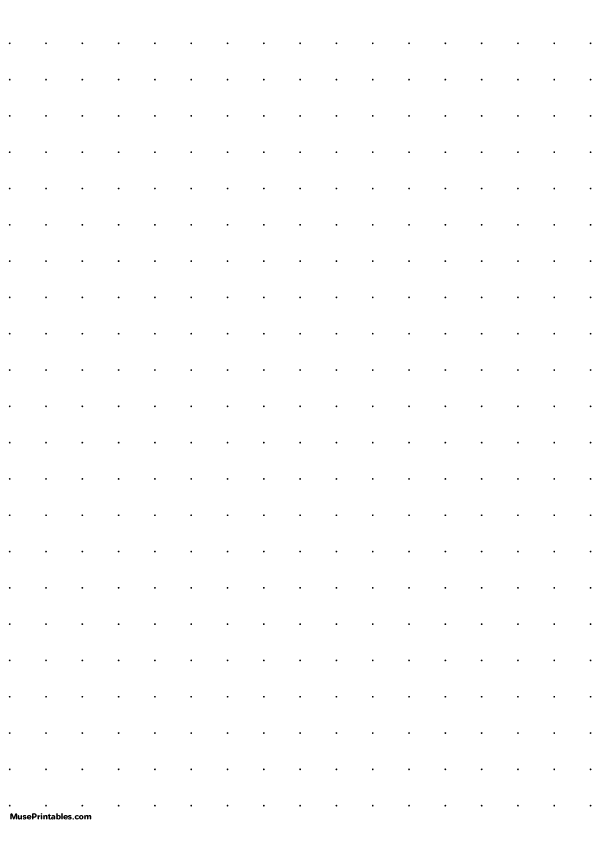 Half Inch Dot Grid Paper: A4-sized paper (8.27 x 11.69)