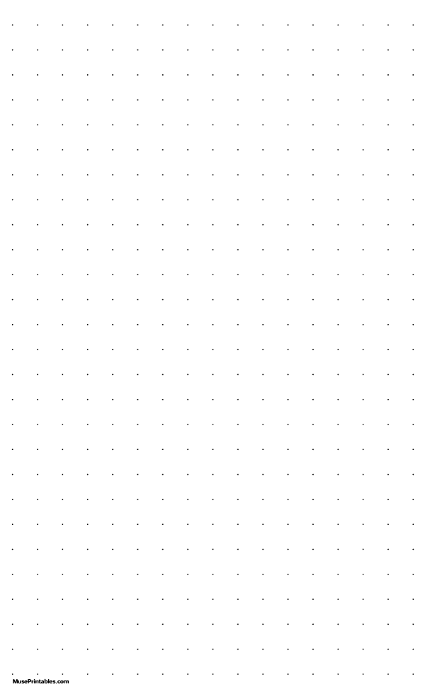 printable half inch dot grid paper for legal paper