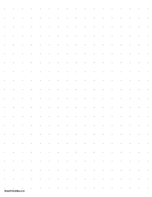 Half Inch Dot Grid Paper - Letter