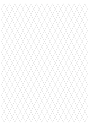 Half-Inch Gray Diamond Graph Paper  - A4