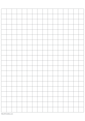 Half Inch Gray Graph Paper - A4