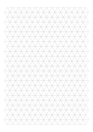 Half-Inch Gray Triangle Graph Paper  - A4