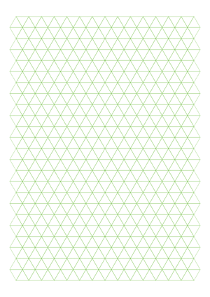 Half-Inch Green Triangle Graph Paper  - A4