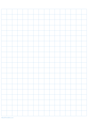 Half Inch Light Blue Graph Paper - A4