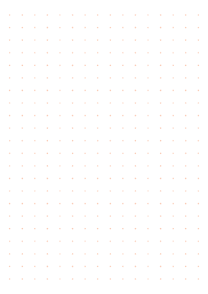 Half-Inch Orange Cross Grid Paper  - A4