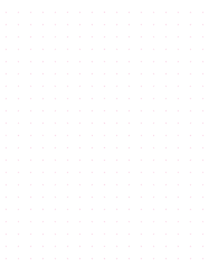 Half-Inch Pink Cross Grid Paper  - Letter
