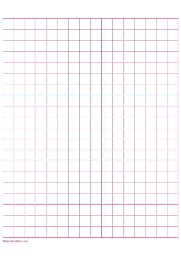 Half Inch Pink Graph Paper: A4-sized paper (8.27 x 11.69)