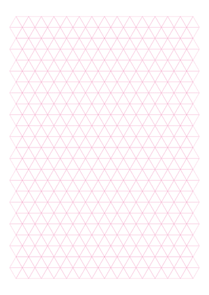 Half-Inch Pink Triangle Graph Paper  - A4