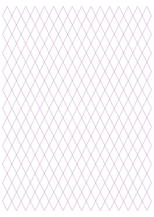Half-Inch Purple Diamond Graph Paper  - A4