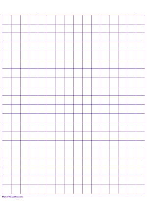 Half Inch Purple Graph Paper - A4