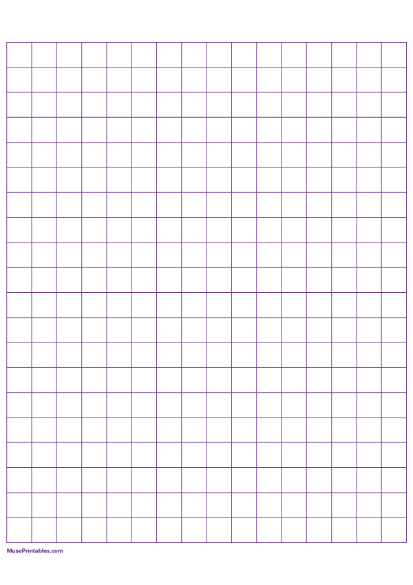Half Inch Purple Graph Paper: A4-sized paper (8.27 x 11.69)