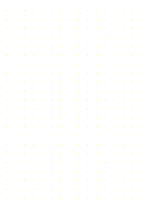 Half-Inch Yellow Cross Grid Paper  - A4