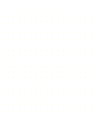 Half-Inch Yellow Cross Grid Paper  - Letter