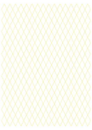 Half-Inch Yellow Diamond Graph Paper  - A4