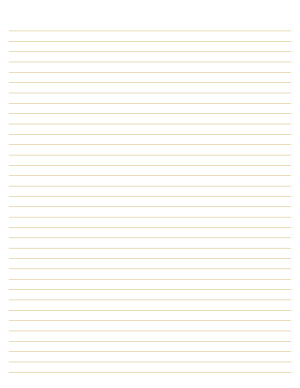Khaki Lined Paper College Ruled - Letter