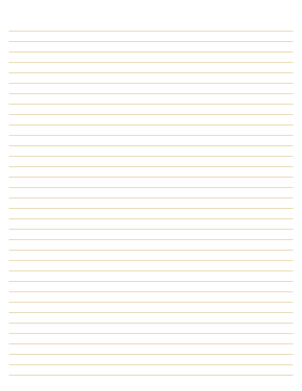 Khaki Lined Paper College Ruled: Letter-sized paper (8.5 x 11)