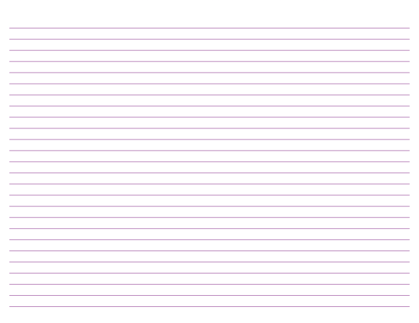 Landscape Purple Lined Paper College Ruled: Letter-sized paper (8.5 x 11)