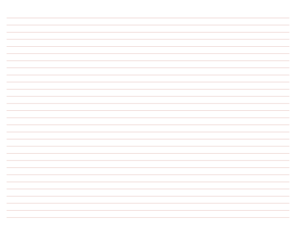 Landscape Rose Gold Lined Paper Narrow Ruled: Letter-sized paper (8.5 x 11)