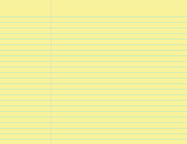 Landscape Yellow Law Ruled Paper: Letter-sized paper (8.5 x 11)