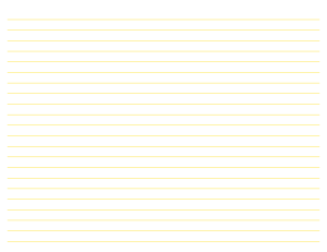 Landscape Yellow Lined Paper Wide Ruled - Letter