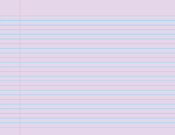 Lavender Landscape College Ruled Notebook Paper: Letter-sized paper (8.5 x 11)