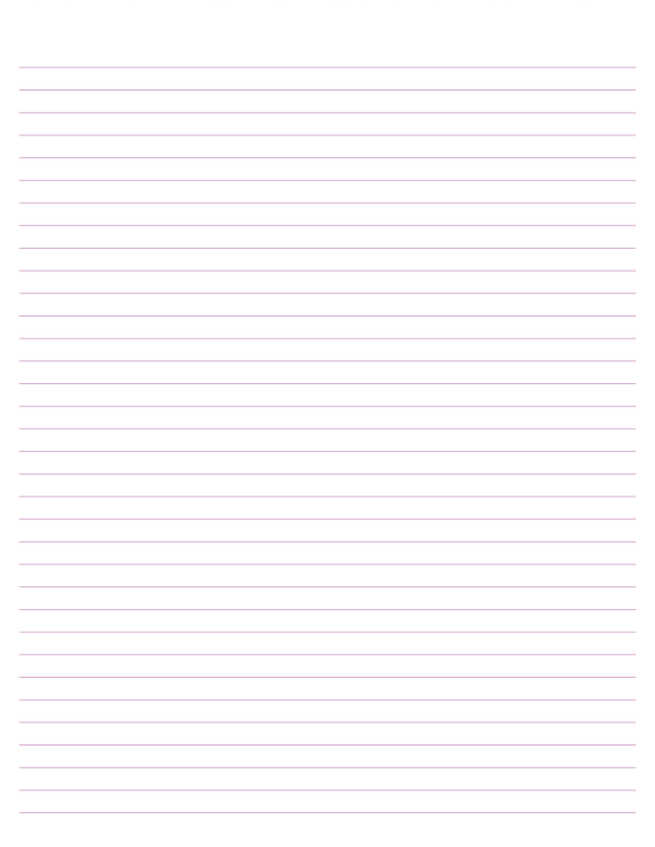 Lavender Lined Paper College Ruled: Letter-sized paper (8.5 x 11)