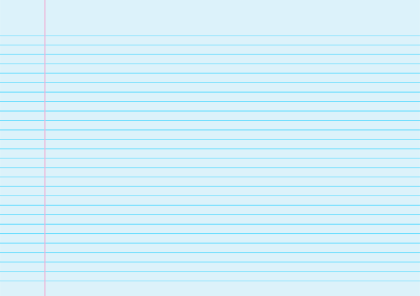 Light Blue Landscape Narrow Ruled Notebook Paper: A4-sized paper (8.27 x 11.69)