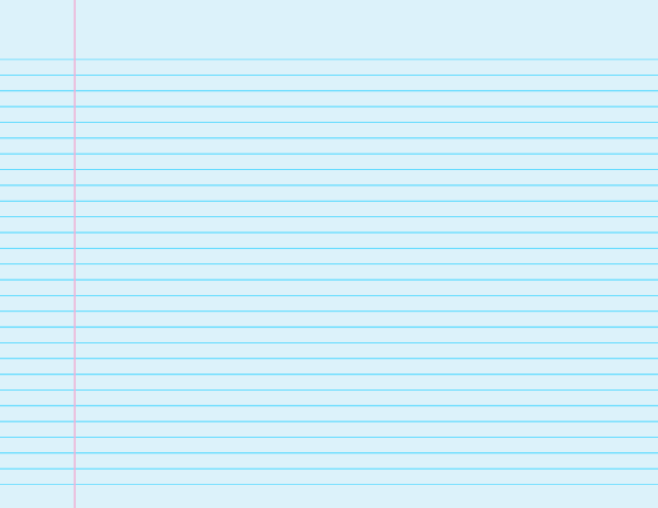 Light Blue Landscape Narrow Ruled Notebook Paper: Letter-sized paper (8.5 x 11)