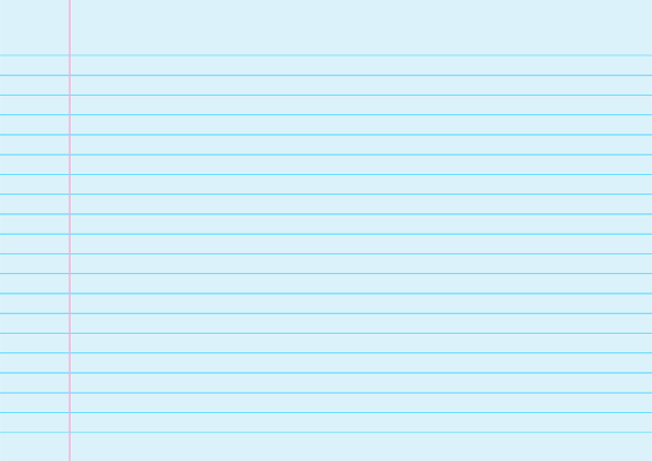 Light Blue Landscape Wide Ruled Notebook Paper: A4-sized paper (8.27 x 11.69)