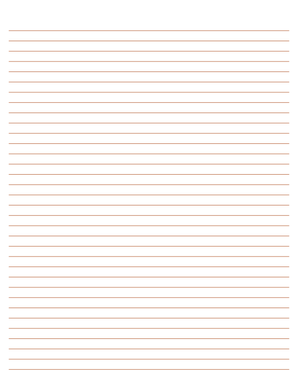 Light Brown Lined Paper College Ruled: Letter-sized paper (8.5 x 11)