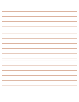 Light Brown Lined Paper Narrow Ruled - Letter