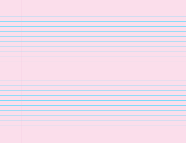 Light Pink Landscape College Ruled Notebook Paper: Letter-sized paper (8.5 x 11)