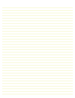 Lime Green Lined Paper College Ruled - Letter