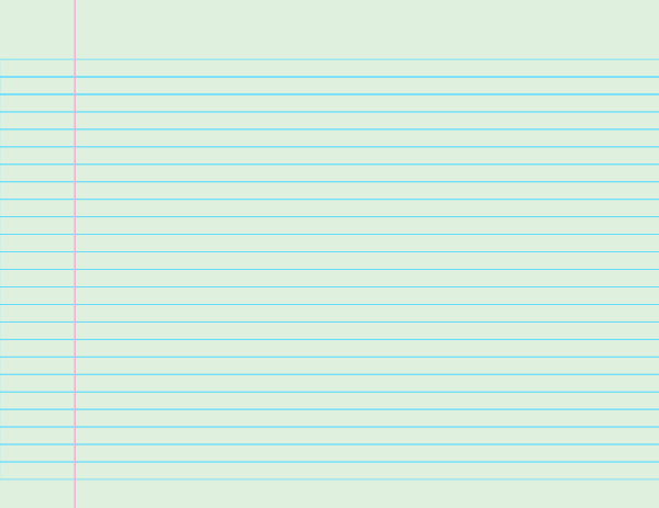 Mint Green Landscape College Ruled Notebook Paper: Letter-sized paper (8.5 x 11)