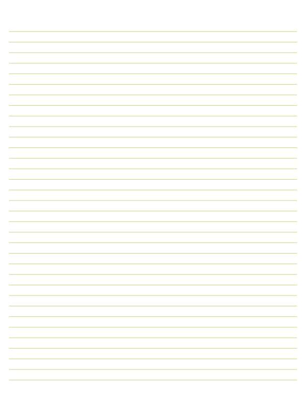 Mint Green Lined Paper College Ruled: Letter-sized paper (8.5 x 11)