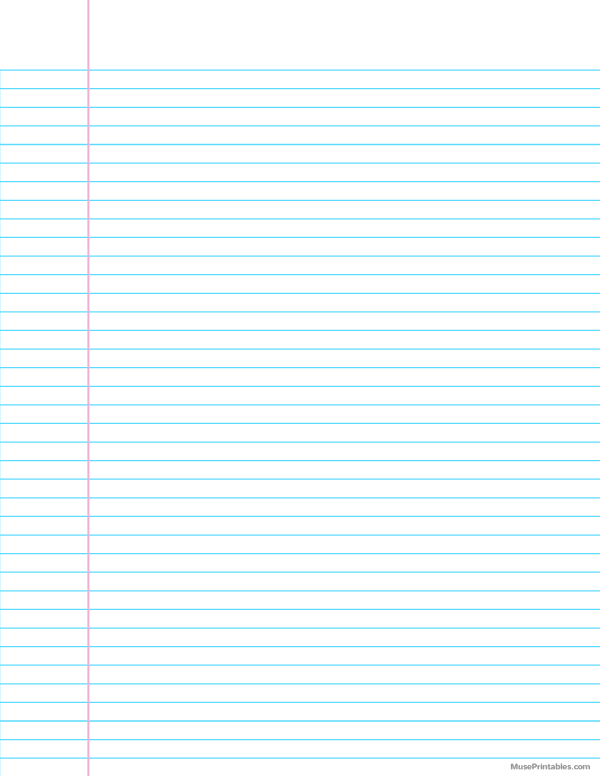 Narrow Ruled Notebook Paper: Letter-sized paper (8.5 x 11)