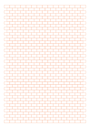 Orange Brick Graph Paper  - A4
